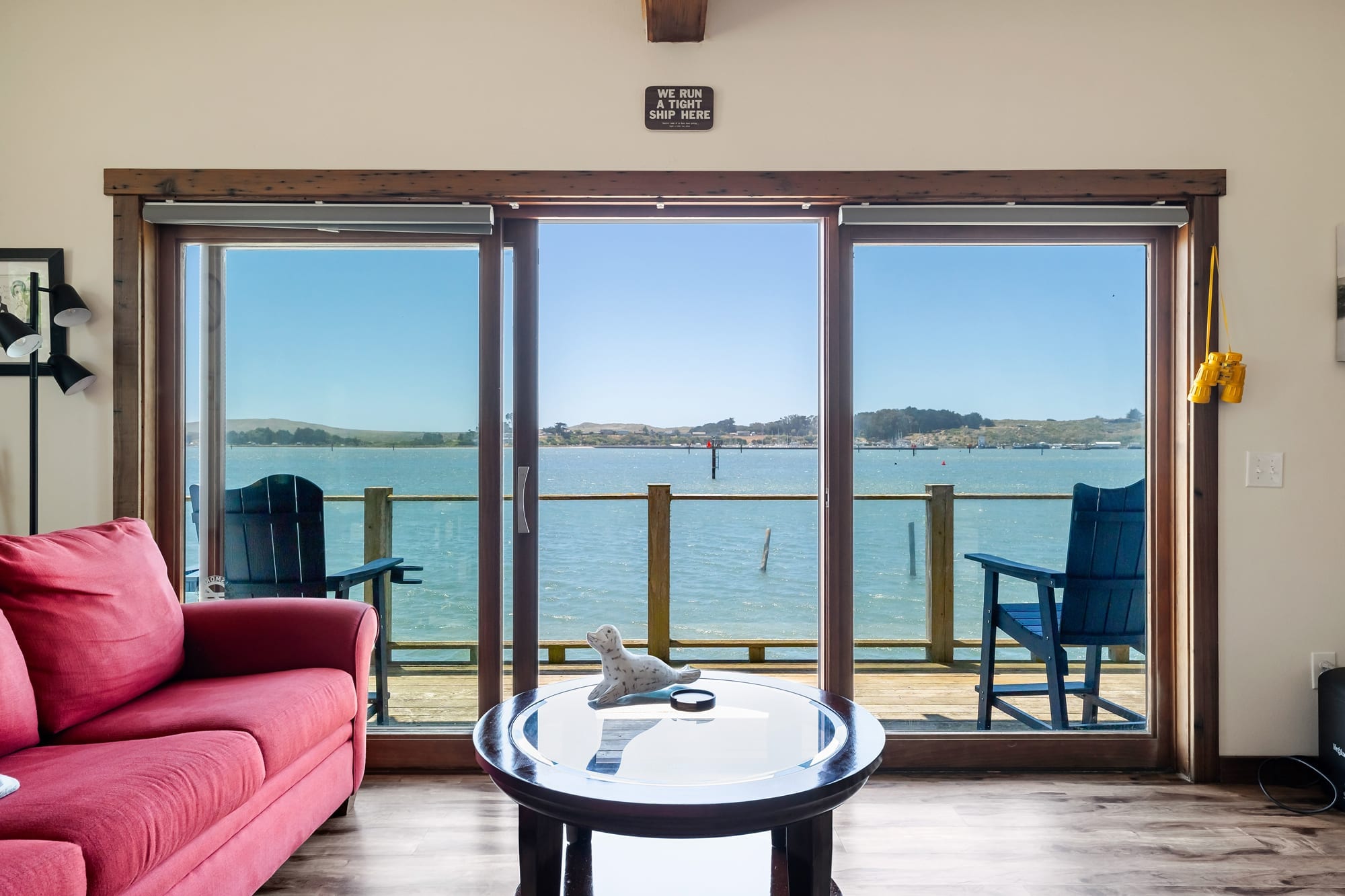 Waterfront deck at Bodega Bay's Edge